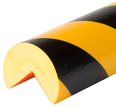 Schutzprofil Eckschutz Typ A+ gelb-schwarz L.1000mm selbstklebend
