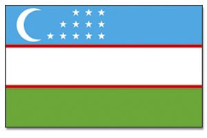 Flagge Usbekistan - 90 x 150 cm
