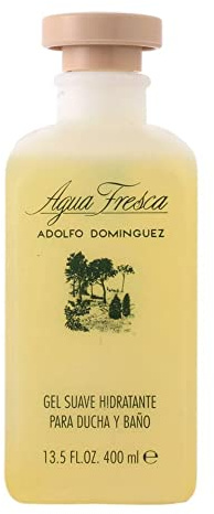Adolfo Dominguez Agua Fresca Gel Ducha, No Color, Aromática, 400 Mililitro