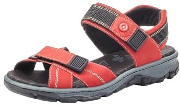 Rieker Damen 68851 Sandalen, Rot, 36 EU