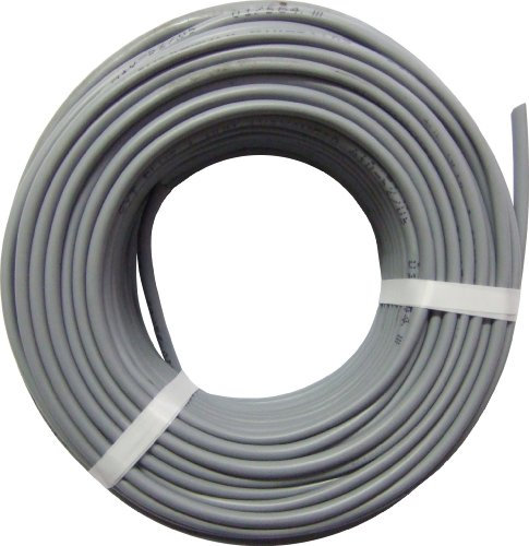 Electraline 14007 Cavo Telefonico/Citofonico, 2 Coppie e Messa a Terra, Lunghezza 25 m, Grigio