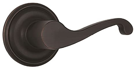 BRINKS 23034-150, Tuscan Bronze Glenshaw Bed and Bath Privacy Lever, Door Lock That Opens Hands-Free with a Push, a Pull or by Rotating, No Size