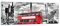 Panorama Bilder auf Glas Trafalgar Platz Taxi London Glasbild 90x30cm Wandbilder Dekoration Wohnzimmer Schlafzimmer Küche Klein Wanddeko Bild im Glas Wand Kunstdruck Art Modern GAB90x30-0488
