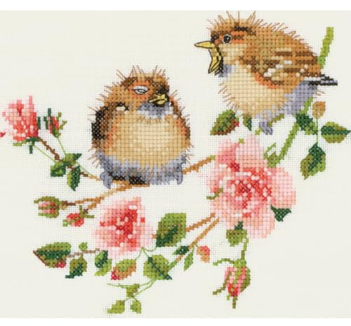 Heritage Rose Chick Chat (A) Counted Cross Stitch Kit VPRO778-A 15x13.5cm