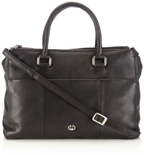 GERRY WEBER Piacenza Shopper 4080002486 Damen Shopper 36x26x14 cm (B x H x T), Schwarz (black 900)