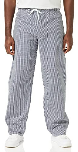 Portwest Kochhose Bromley, Hosenlänge: Tall, Farbe: Blau/Weiß kariert, Größe: M, C079CHTM