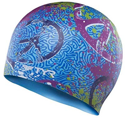 TYR Badekappe Peace blau one size