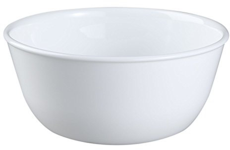 Corelle Coordinates Corelle Livingware Super Soup/Cereal Bowl, 28 oz, Winter Frost White, Set of 3