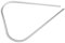 10170 BORDO SCUDO IN PLASTICA ARGENTO VESPA PX 125 150 200 VESPA 50 ADATTABILE