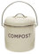 Lakeland Tabletop Compost Food Bin 3.5L - Cream