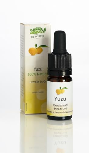 Die Scheune GmbH - Yuzu Aroma 100% natürlich (5ml) zuckerfrei entspricht 18 Yuzuschalen | Yuzu Saft, Yuzusaft, Yuzu Kosho, Yuzu Pulver, Yuzu juice, Yuzu oil, Extrackt, Extrackt backen, Extrackte, Konzentrat, Konzentrat liquid,