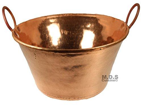 Cazo De Cobre Para Carnitas Large 13 Heavy Duty Gauge Copper 100% Made Mexico