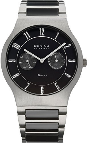 BERING Herren Uhr Quarz Movement - Titanium Collection mit Titan und Saphirglas 11939-772 Armbandsuhren - 5 ATM