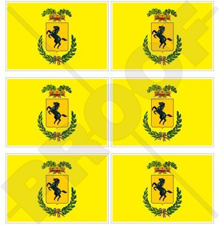 Neapel Provinz Flagge Italien, provincia Di Napoli Italienische 40 mm (40,6 cm) Mobile Handy Vinyl Mini Sticker, Aufkleber X6