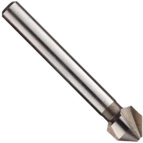 Dormer G136 Serie HSS Einend-Senksenker, unbeschichtet (hell) Oberfläche, 3 Rillen, 90 Grad, Rundschaft, 4 mm Schaftdurchmesser, 5,3 mm Körperdurchmesser.