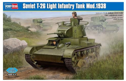 Hobbyboss 1:35 Scale Soviet T-26 Light Assembly Kit