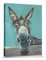 1art1 Esel Poster NA Hallo Erstmal, Louise Brown Bilder Leinwand-Bild Auf Keilrahmen | XXL-Wandbild Poster Kunstdruck Als Leinwandbild 50x40 cm