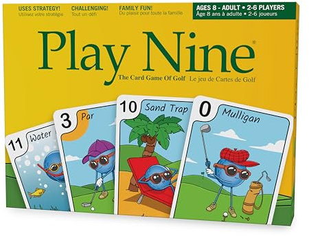 Play Nine - The Card Game of Golf - Traditional Family Friendly Party Game for Adults, Teens and Kids