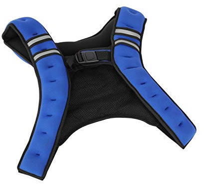 Tone Fitness HHWV-TN012 Weighted Vest, 12 lbs, Blue