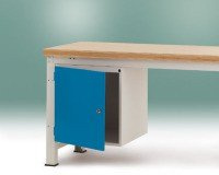 Manuflex ZB4982.7035 Komplettschrank 500 Profi 700 mm Tiefe (Türscharnier rechts) RAL7035 hellgrau