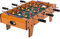 GAMES PLANET Mini Kicker Tischfußball „Chelsea“, Maße: 70x37x25 cm, Gewicht: 4 kg, 6 Spielstangen, Kleiner Kinder Tischkicker inkl. 2 Bälle, Holzdekor hell