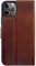 Burkley Book Case Handyhülle für iPhone 13 Pro Leder Handytasche mit Kick-Stand, Kartenfächer, 360° Schutz, RFID-Blocker (Sattelbraun)