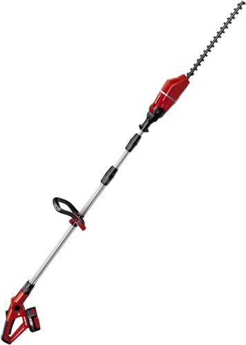 Einhell GE-HH 18 Li T Kit Power X-Change Cordless High Reach Hedge Trimmer with 40 cm Cutting Width