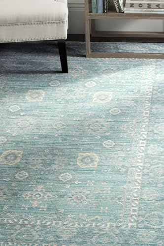 SAFAVIEH Valencia Collection Area Rug - 5' x 8', Alpine & Multi, Boho Chic Distressed Design, Non-Shedding & Easy Care, Ideal for High Traffic Areas in Living Room, Bedroom (VAL110B)