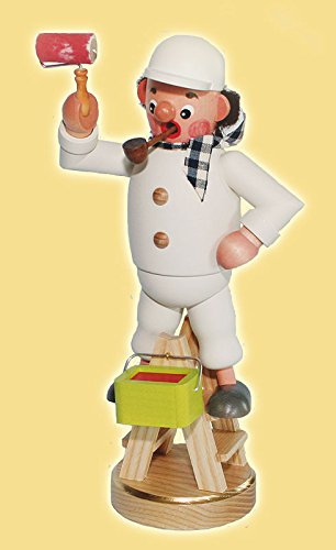 Rudolphs Schatzkiste Räuchermann Maler Höhe= 28cm NEU Rauchen Rauchfigur Rauchmann Räucherfigur Räucherkerze Smoker Kerze Figur Mann Holz Seiffen Erzgebirge Holz Schnee Dekoration Weihnacht