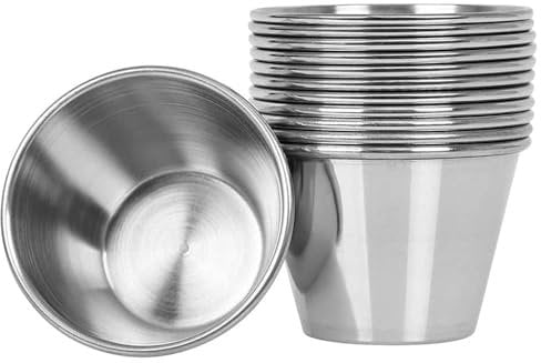 Menax - 12 Flanformen aus Edelstahl - Kleine Einzelne Flanformen - Set von 12 - 8 cm