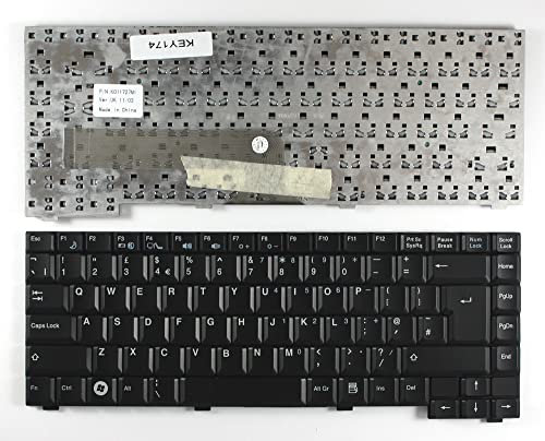 Keyboards4Laptops Royaume-Uni Noir Clavier pour Ordinateur Portable (PC) de Remplacement Compatible avec Fujitsu Siemens Amilo M3438G