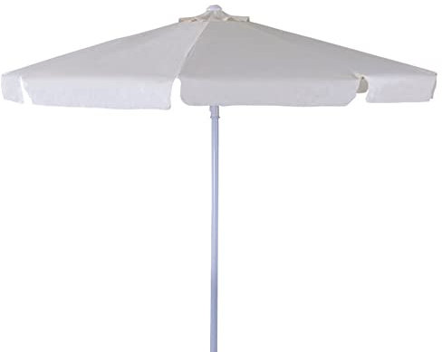 VERDELOOK Ombrellone in Alluminio e Poliestere, 3x3 m, Ecrù