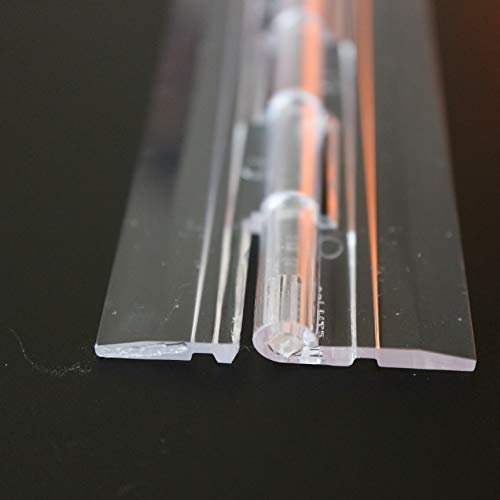 150mm Charnière piano transparente continue en plastique acrylique, charnières