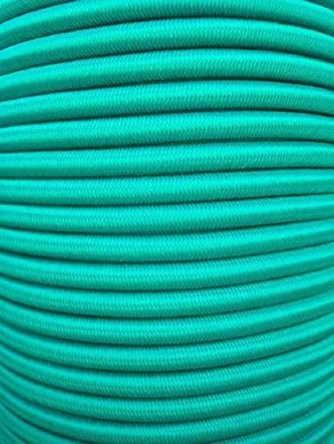 Corda elastica / estensore a fune in gomma con diametro di 6 mm e lunghezza 20 m, color verde; in confezione da 8