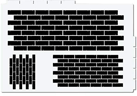Airbrush Schablone für Ziegelsteine - Tatoo und Graffiti Stencil Vorlage