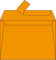 Clairefontaine 5496C - Packung mit 20 Umschläge Pollen, Format C6, 114 x 162mm, 120g, ideal für Korrespondenz und Einladungen, Clementine, 1 Pack