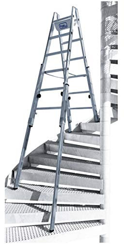 ILLER-LEITER Geis&Knoblauch Treppenhausleiter 61406 MultiFT 2x6 Sprossen Sprossenleiter 4039665012406