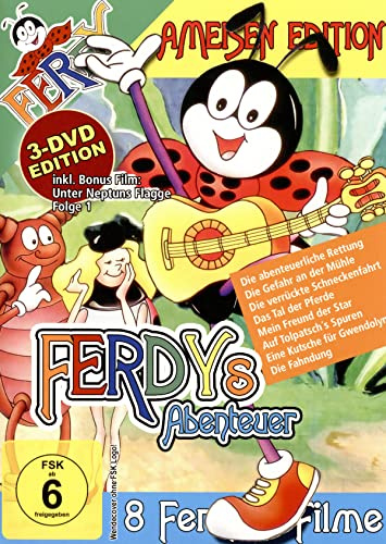 Ferdy, die Ameise 1. Staffel (Folge 1-8 plus Bonusfilm Unter Neptuns Flagge) - 3 DVDs
