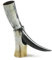 HORNCRAFT Medium Drinking Horn with Stand | Genuine Ox Horn | Polished Finish | 13 to 16 Inches in Length | Drinking Vessel | Viking Beer Mug | Drinking Cup | Perfect for Re-Enactment