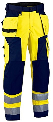 Blakläder Bundhose High Vis Klasse 2, 1 Stück, D88, gelb / marineblau, 156818113389D88