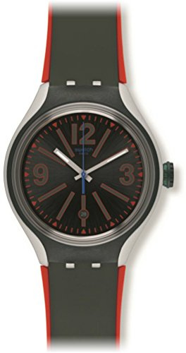 Swatch Herren-Armbanduhr Analog Quarz Silikon YES4006