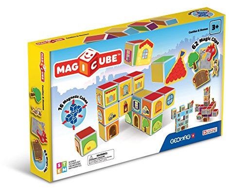 Geomag 144 MAGICUBE Castles&Homes, Konstruktionsspielzeug, 87 Teile