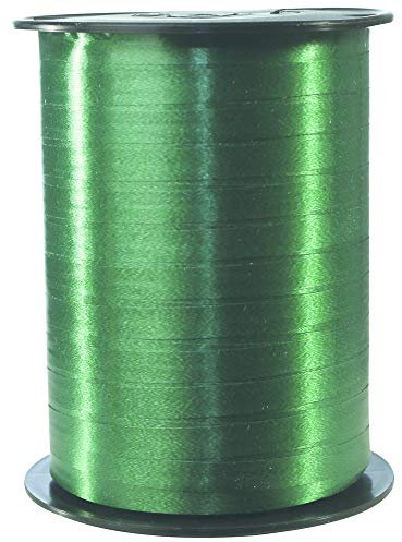 Clairefontaine 601774C - Une bobine de Ruban Bolduc Lisse - 500mx0,7 cm - Vert Bouteille - Ruban décoratif cadeau, DIY, Emballage Cadeau
