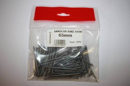 2.5 inch DIY Nails, Annular Ring Shank Nails 65 mm 300g Pack