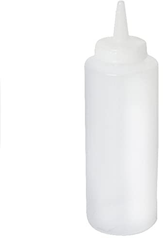Genware Squeeze Bottles Clear 12oz / 35cl - Case of 12 | Squeeze Dispensers, Condiment Dispensers, Sauce Dispensers