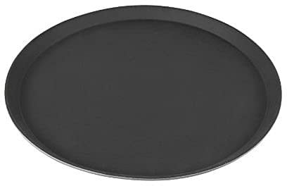 Cambro Bandeja Camtead Redonda con Superficie Antideslizante, Perfil Alto, Color Negro