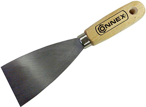 Connex Malerspachtel 30 mm - Holzheft & Klinge aus Carbonstahl - Zum Verspachteln & Abkratzen von Farbe oder Tapete - Made in Germany Qualität / Universalspachtel / Griffspachtel / COX880530