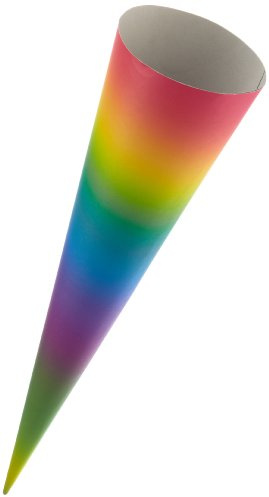 Goldbuch 97819 - Bastelschultüte 70 cm, Regenbogenfarben