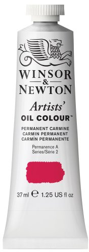 Winsor & Newton Artists' Oil Paint, 37ml Tube, Permanent Carmine