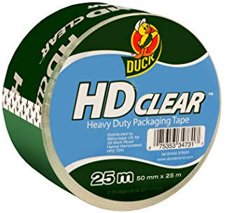 SHURE Duck Tape Packaging Hd Clear 50mm X 25m